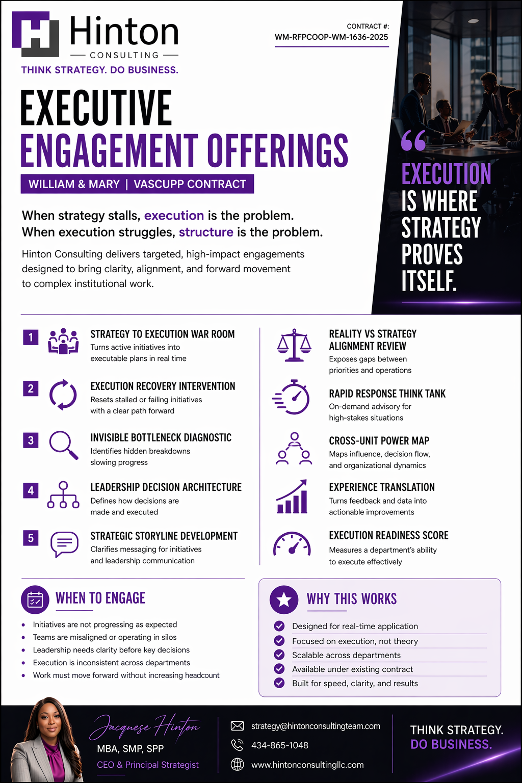 Executive Engagement Offerings